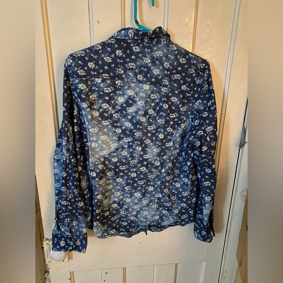 XL Jean floral shirt - Bluenotes - Picture 3 of 4